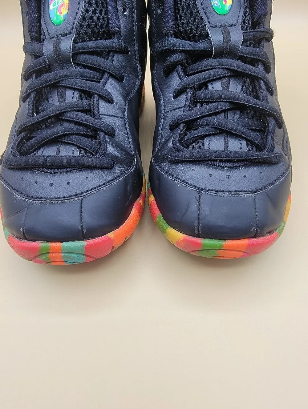 Nike Lil Posite One Fruity Pebbles Little Kids Shoes Size 12C Black Multicolor